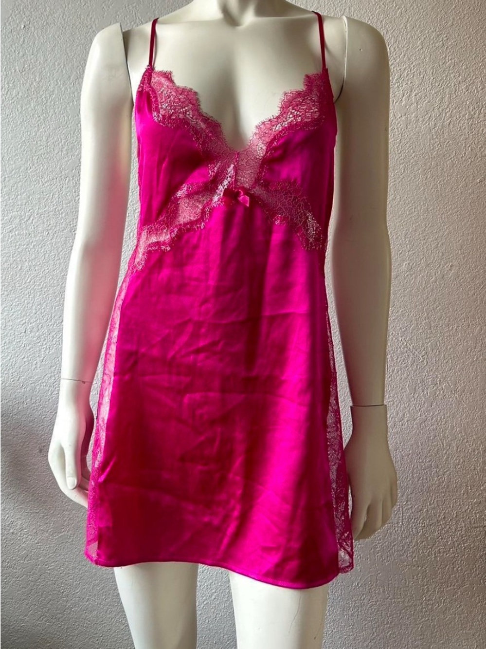 Victoria’s Secret Hot Pink Lingerie Slip Dress